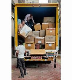 Transport truck on highway for outstation delivery